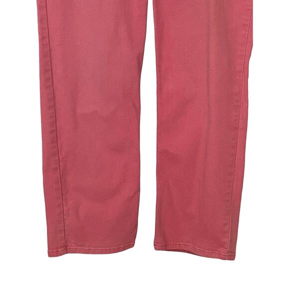 Liz Claiborne Vintage Woman's Size 14 Petite Straight Leg Fit Pink Denim Jeans - Picture 10 of 14